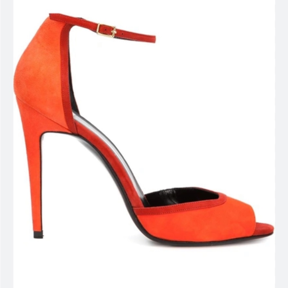 Pierre Hardy Kid Suede Skinissimo Ankle Strap Sandals